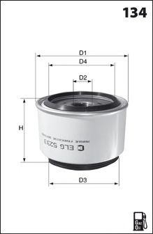 Топливный фильтр ELG5233 MECAFILTER