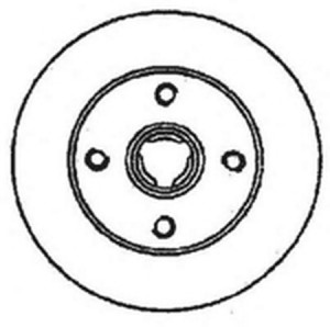 Тормозной диск 562372B BENDIX JURID