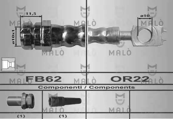 Тормозной шланг 80392 MALO