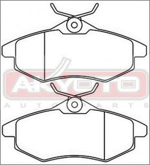 Колодки тормозные дисковые AKD-0207 AKYOTO