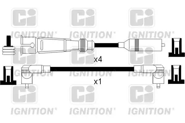 Ккомплект проводов зажигания XC1093 QUINTON HAZELL