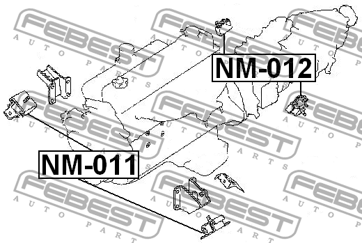 Опора коробки передач NM-012 FEBEST