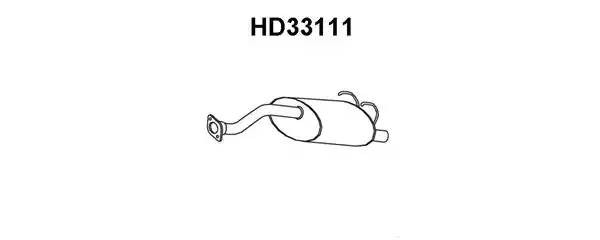 Глушитель выхлопных газов конечный HD33111 VENEPORTE