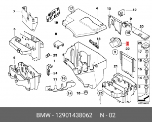 Устройство для впуска, воздух в салоне 12 90 1 438 062 BMW