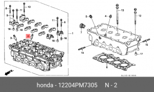 Направляющая втулка клапана 12204PM7305 HONDA