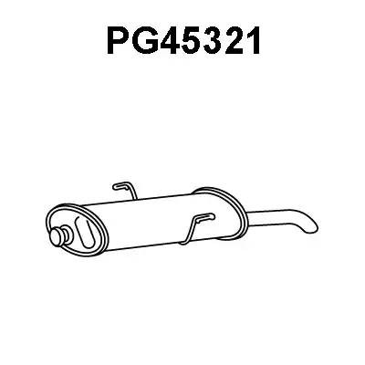 Глушитель выхлопных газов конечный PG45321 VENEPORTE