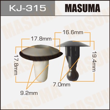 Клипса крепежная KJ315 MASUMA