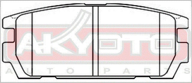 Колодки тормозные дисковые AKD-0098 AKYOTO