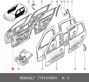 Деталь 7751474991 RENAULT