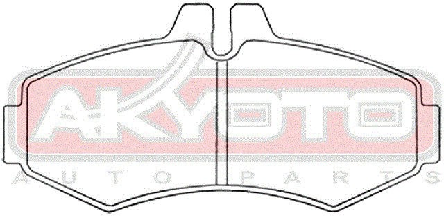 Колодки тормозные дисковые AKD-0332 AKYOTO