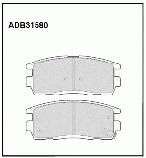 Колодки тормозные дисковые ADB31580 ALLIED NIPPON