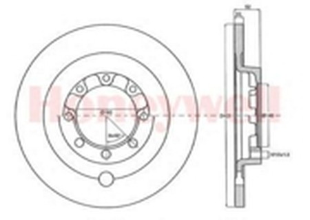 Тормозной диск 567144B BENDIX JURID