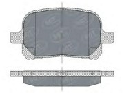 Комплект тормозных колодок, диско SP274 SCT