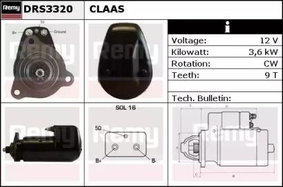 Стартер DRS3320 DELCO REMY