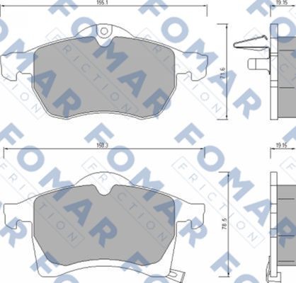 Колодки тормозные дисковые 51666681 ROULUNDS BRAKING