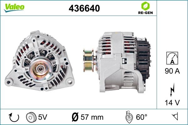 Генератор 436640 VALEO PHC