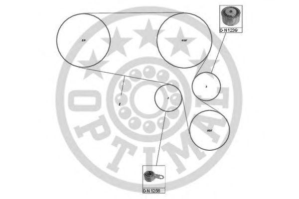 Комплект ремня ГРМ SK-1533 OPTIMAL