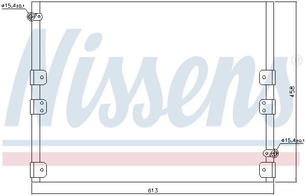 Конденсатор, кондиционер 94512 NISSENS