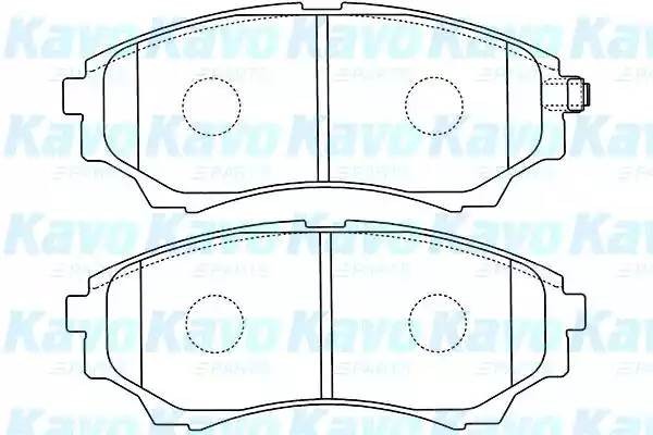 Комплект тормозных колодок, диско BP-4570 KAVO PARTS