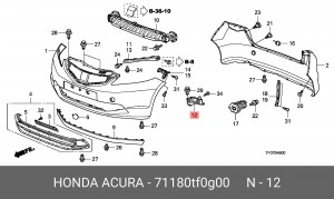 Деталь 71180TF0G00 HONDA