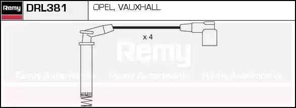 Ккомплект проводов зажигания DRL381 DELCO REMY