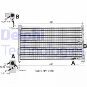 Конденсатор, кондиционер TSP0225134 DELPHI
