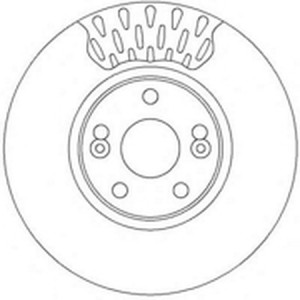 Тормозной диск 562150B BENDIX JURID
