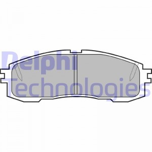Комплект тормозных колодок, диско LP577 DELPHI