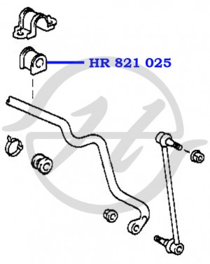 Втулка стабилизатора HR 821 025 HANSE