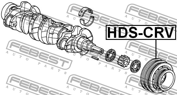 Шкив коленвала HDS-CRV FEBEST