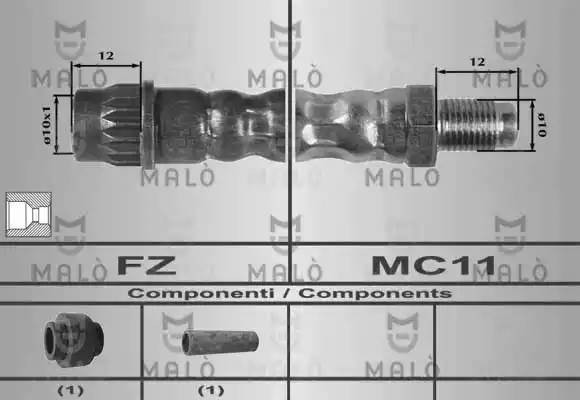 Тормозной шланг 80257 MALO