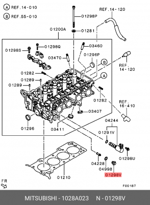 Болт тормозного суппорта 1028A023 MITSUBISHI