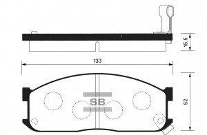 Колодки тормозные дисковые SP1044 SANGSIN