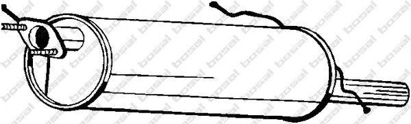 Глушитель выхлопных газов конечный 171313 BOSAL