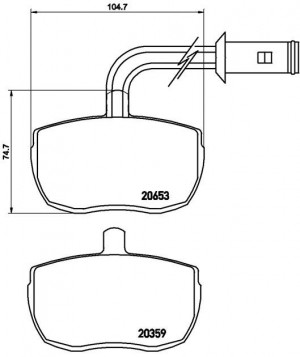 Комплект тормозных колодок, диско P A6 010 BREMBO