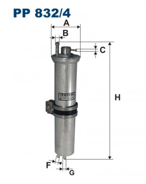 Фильтр топливный PP8324 FILTRON