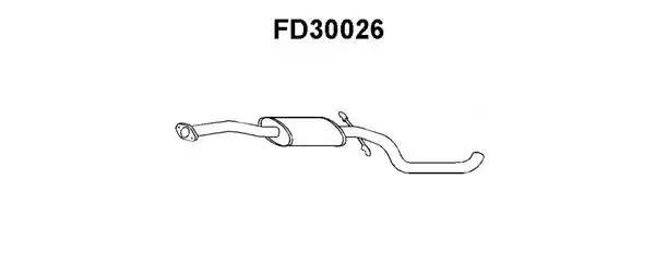 Предглушитель выхлопных газов FD30026 VENEPORTE