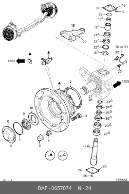 Деталь 0657074 DAF