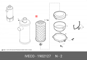 Воздушный фильтр 1902127 IVECO