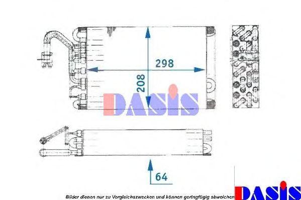 Испаритель, кондиционер 821140N AKS DASIS