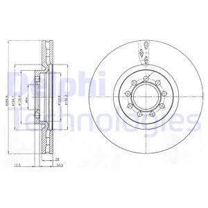 Диск тормозной BG4101 DELPHI