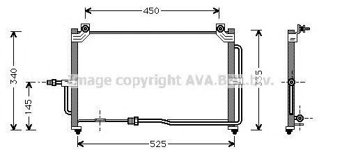 Радиатор кондиционера DW5028 AVA