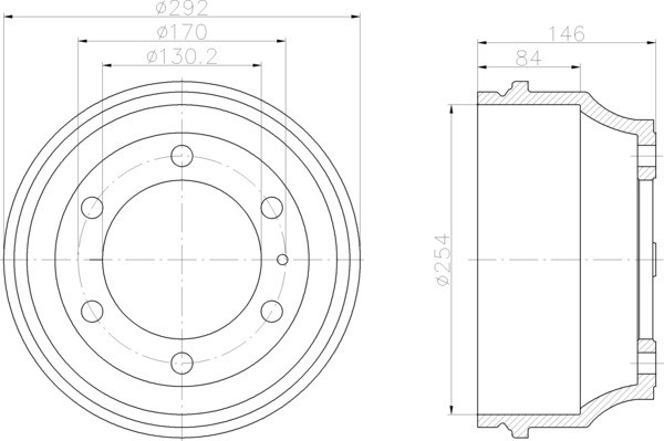 Тормозной барабан MBD019 MINTEX