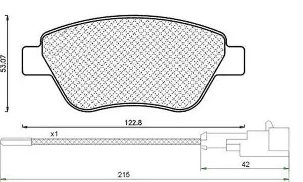 Комплект тормозных колодок, диско 430216171160 MAGNETI MARELLI