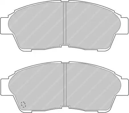 Комплект тормозных колодок, диско FDS867 FERODO