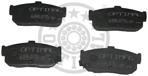 Комплект тормозных колодок, диско 9728 OPTIMAL