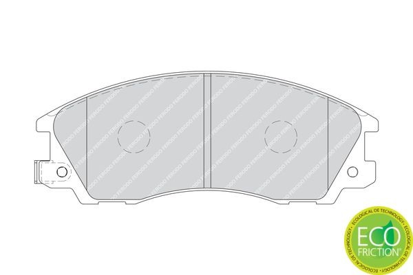 Комплект тормозных колодок, диско FDB1670 FERODO