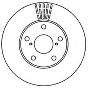 Тормозной диск 562269B BENDIX JURID