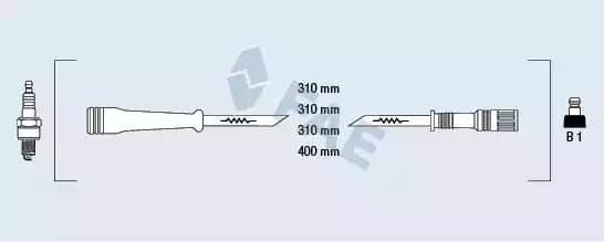 Ккомплект проводов зажигания 85985 FAE