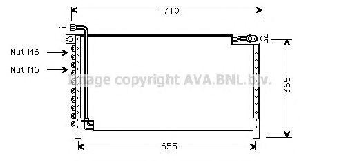 Радиатор кондиционера DN5161 AVA